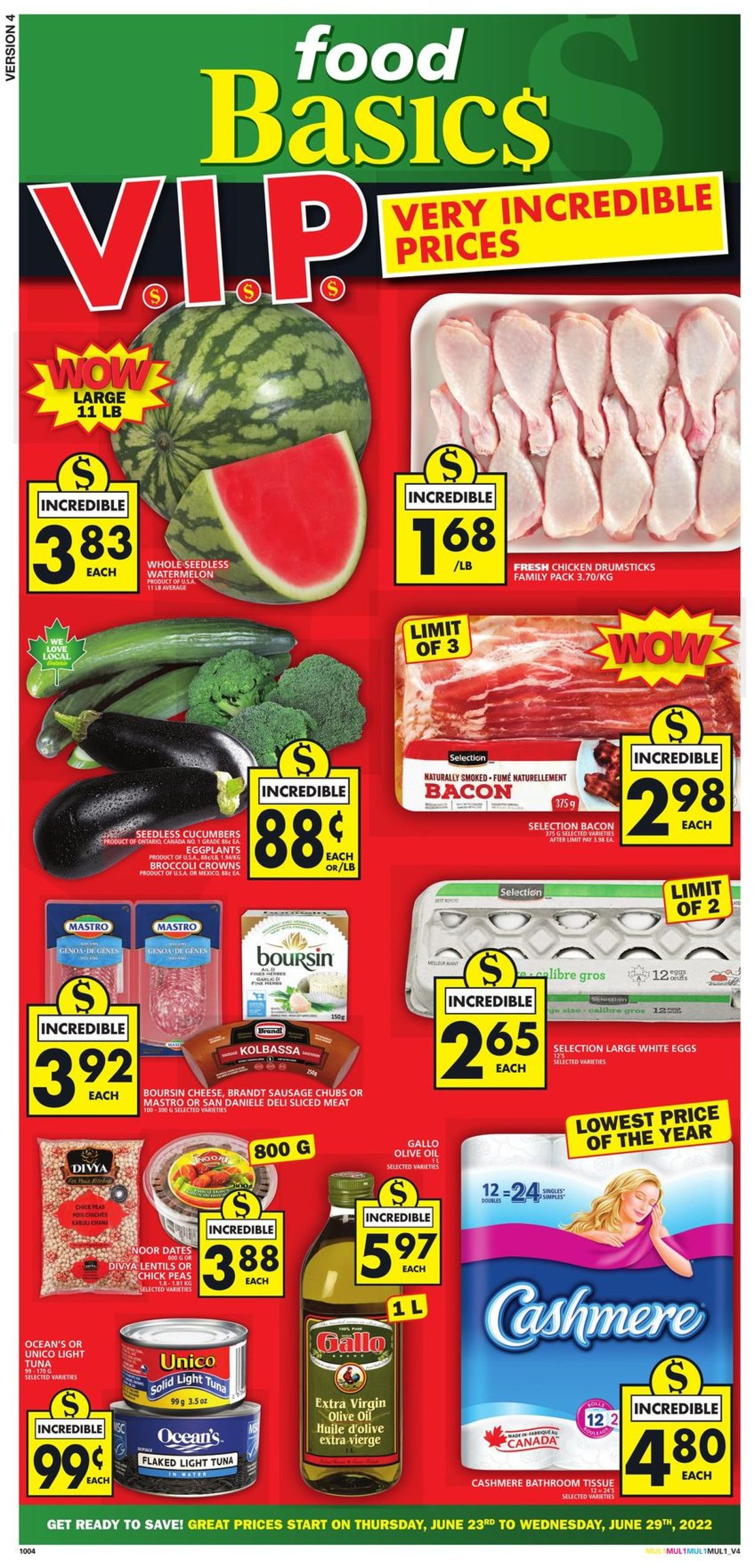 Food Basics Flyer from 06/23/2022