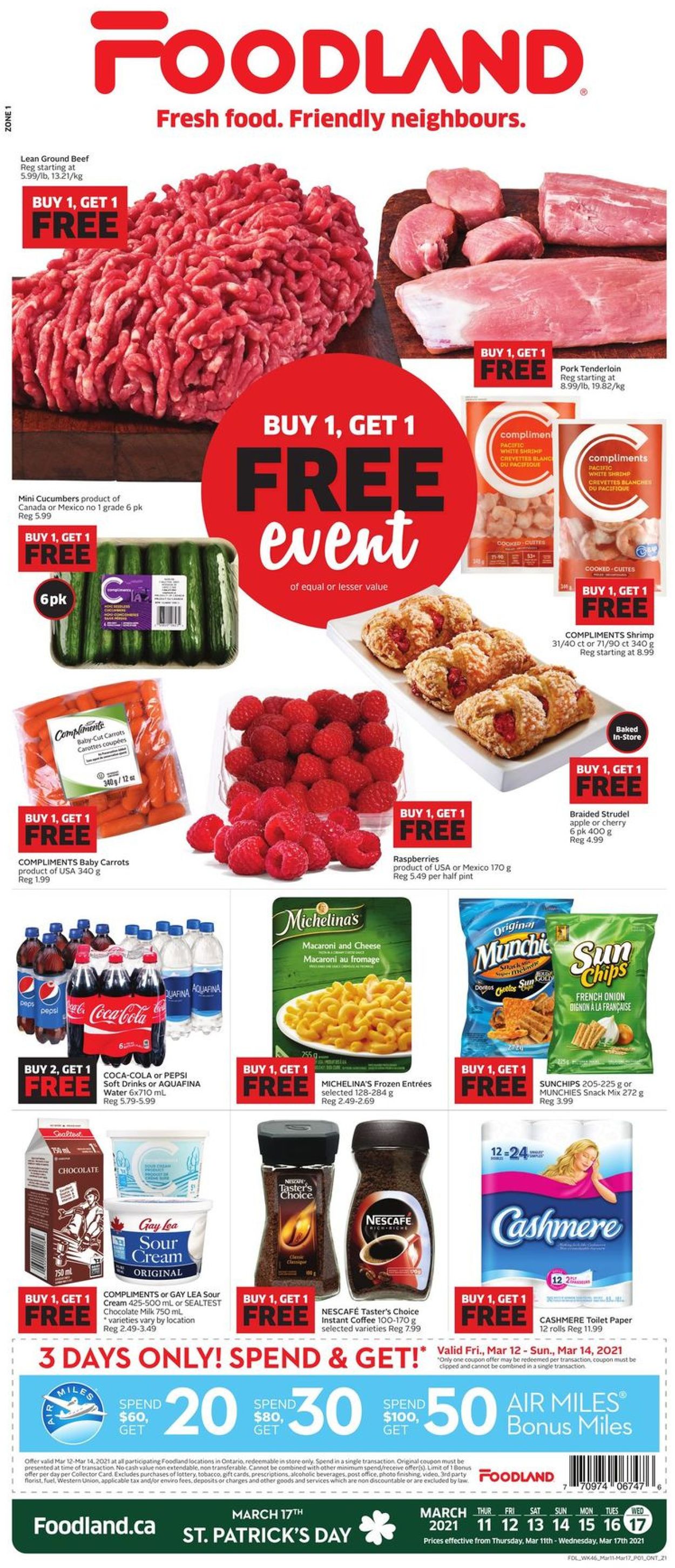 Foodland Flyer from 03/11/2021