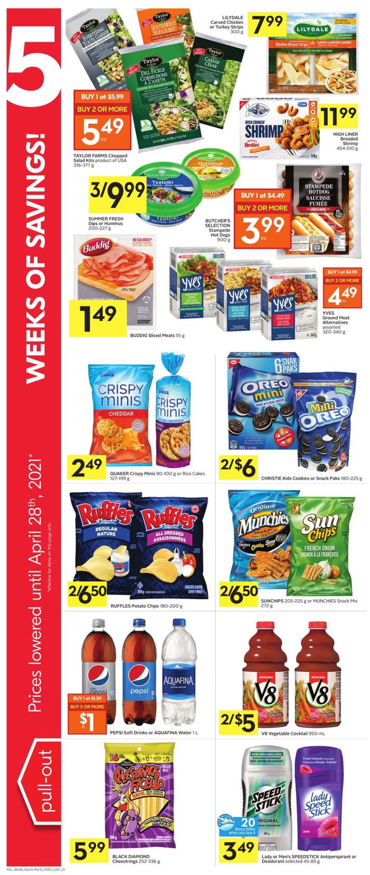 Foodland Flyer from 03/25/2021