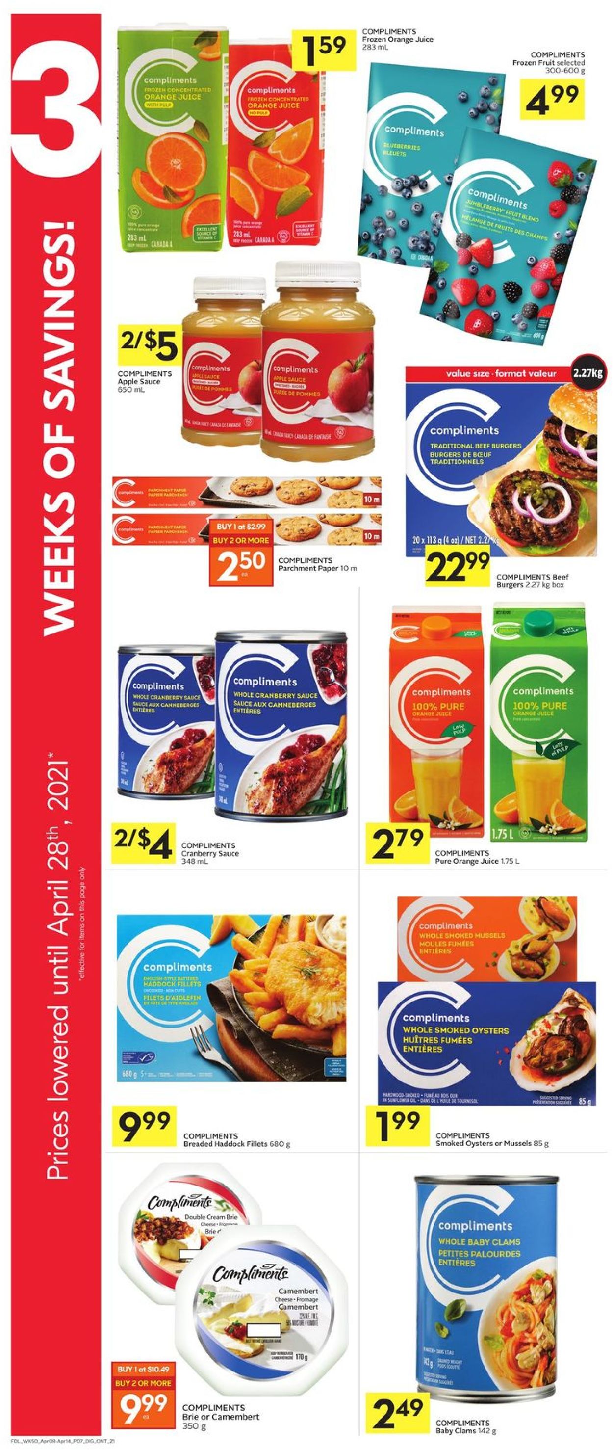 Foodland Flyer from 04/08/2021