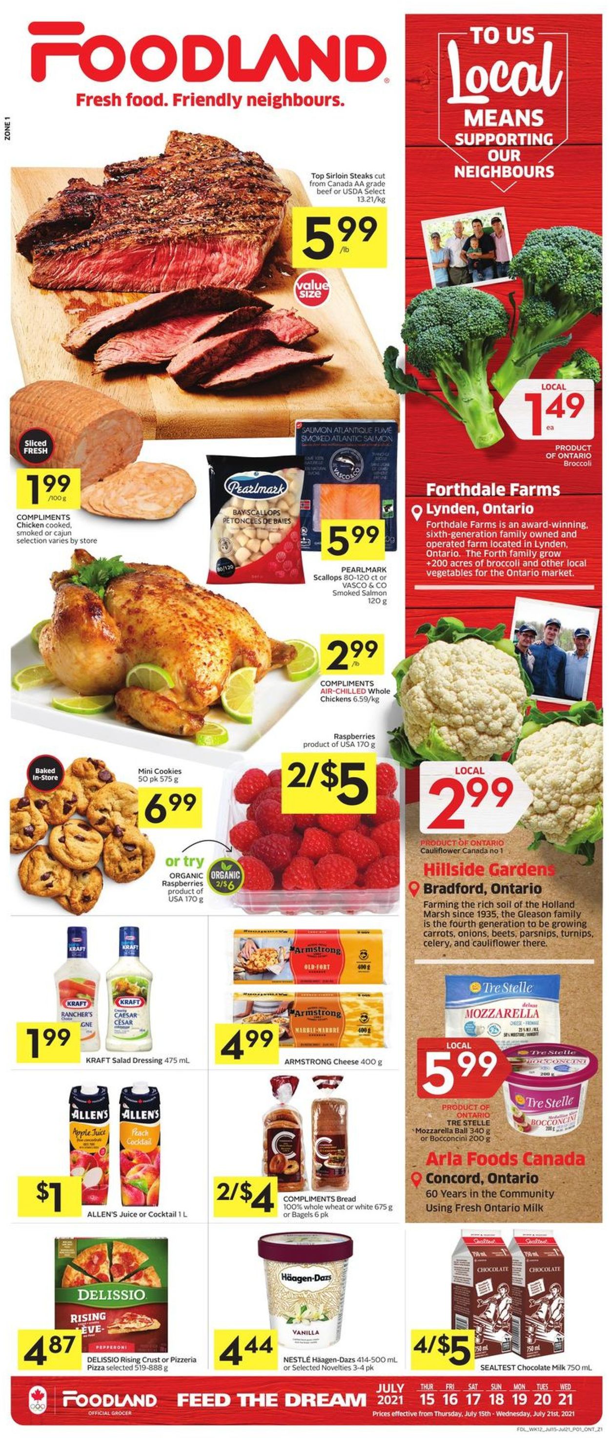 Foodland Flyer from 07/15/2021