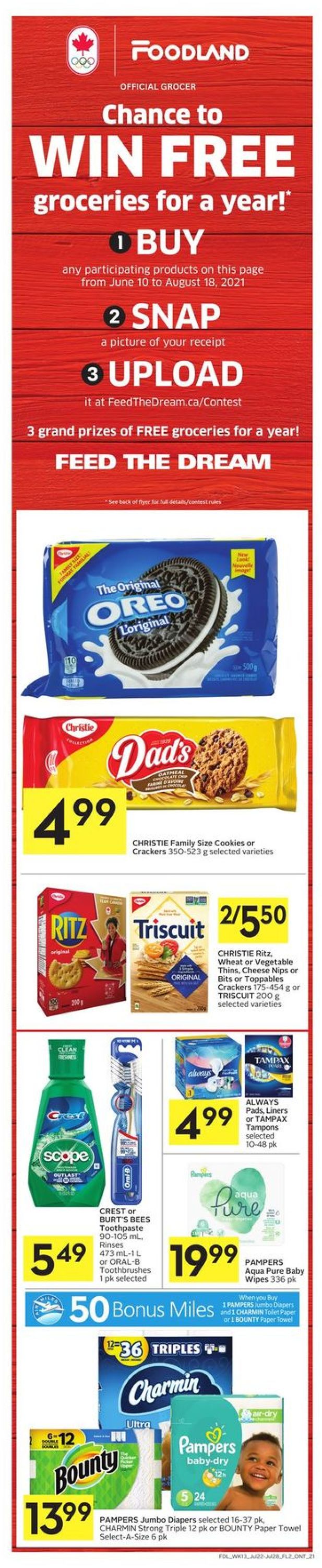 Foodland Flyer from 07/22/2021