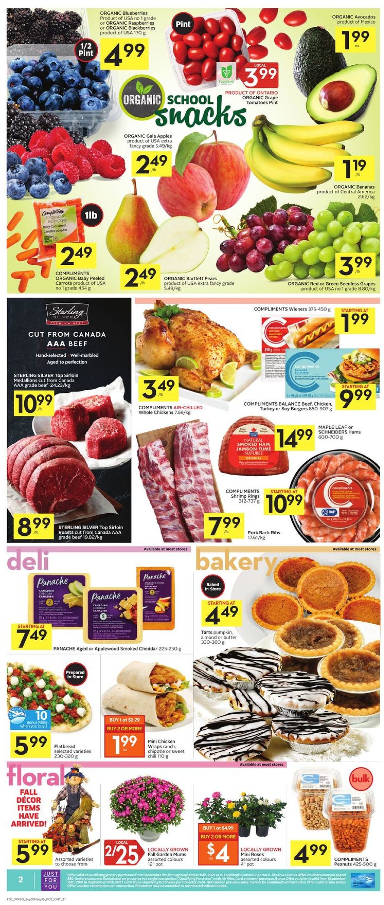 Foodland Flyer from 09/09/2021