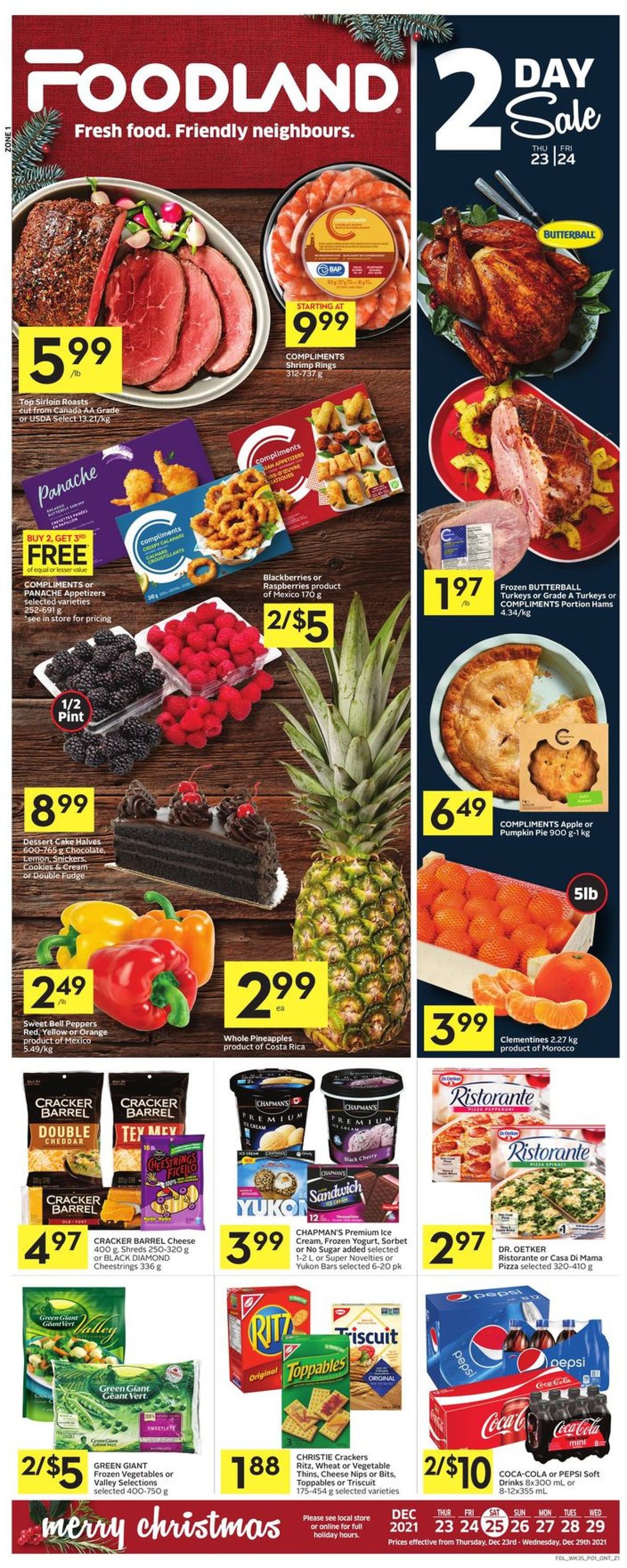 Foodland Flyer from 12/23/2021
