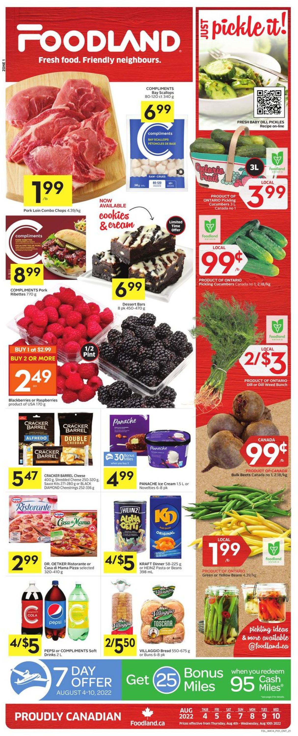 Foodland Flyer from 08/04/2022