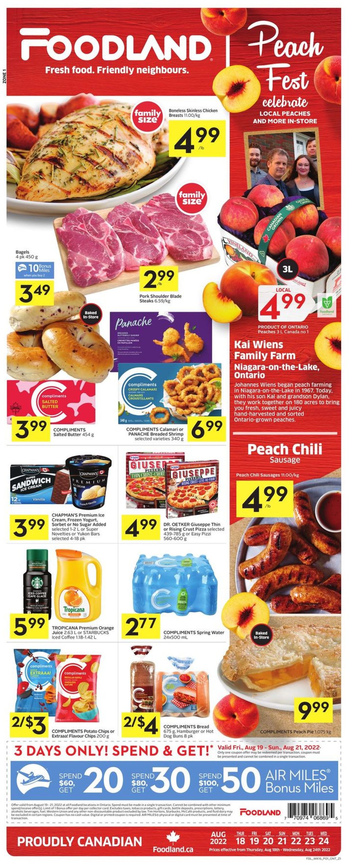 Foodland Flyer from 08/18/2022