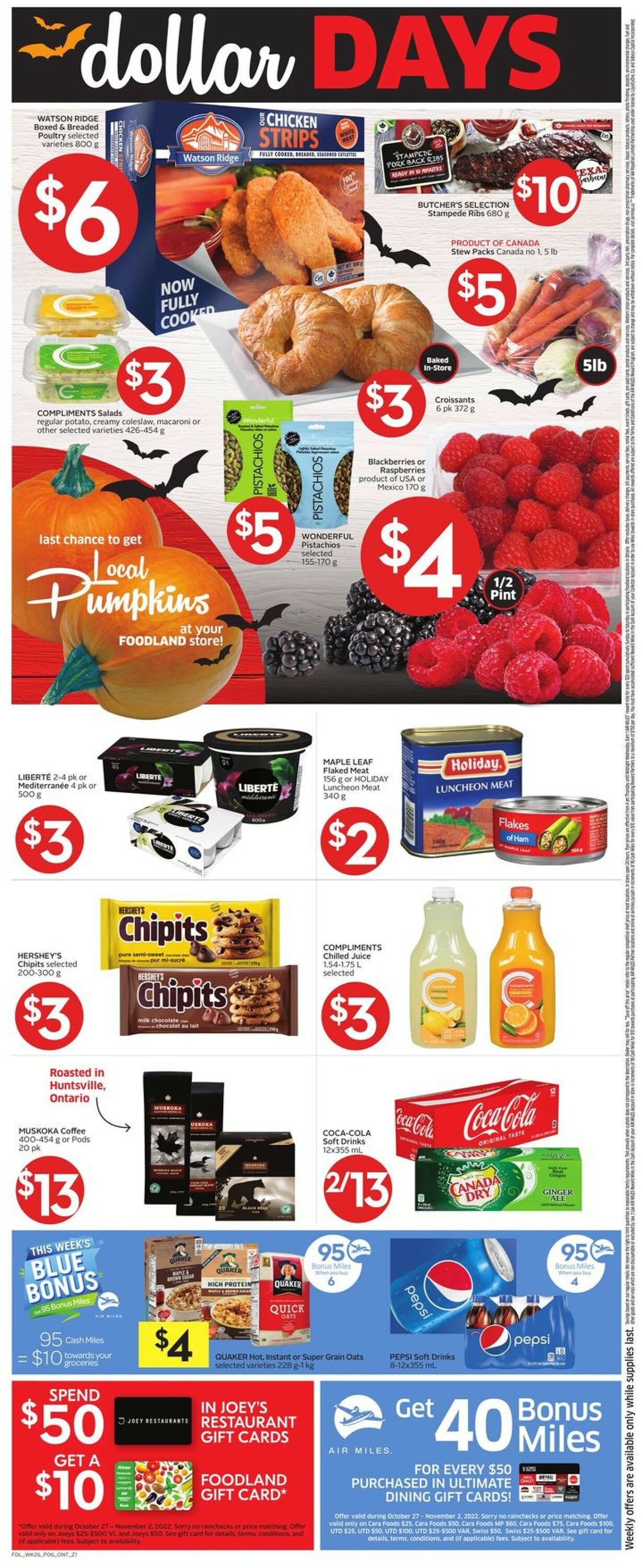 Foodland Flyer from 10/27/2022