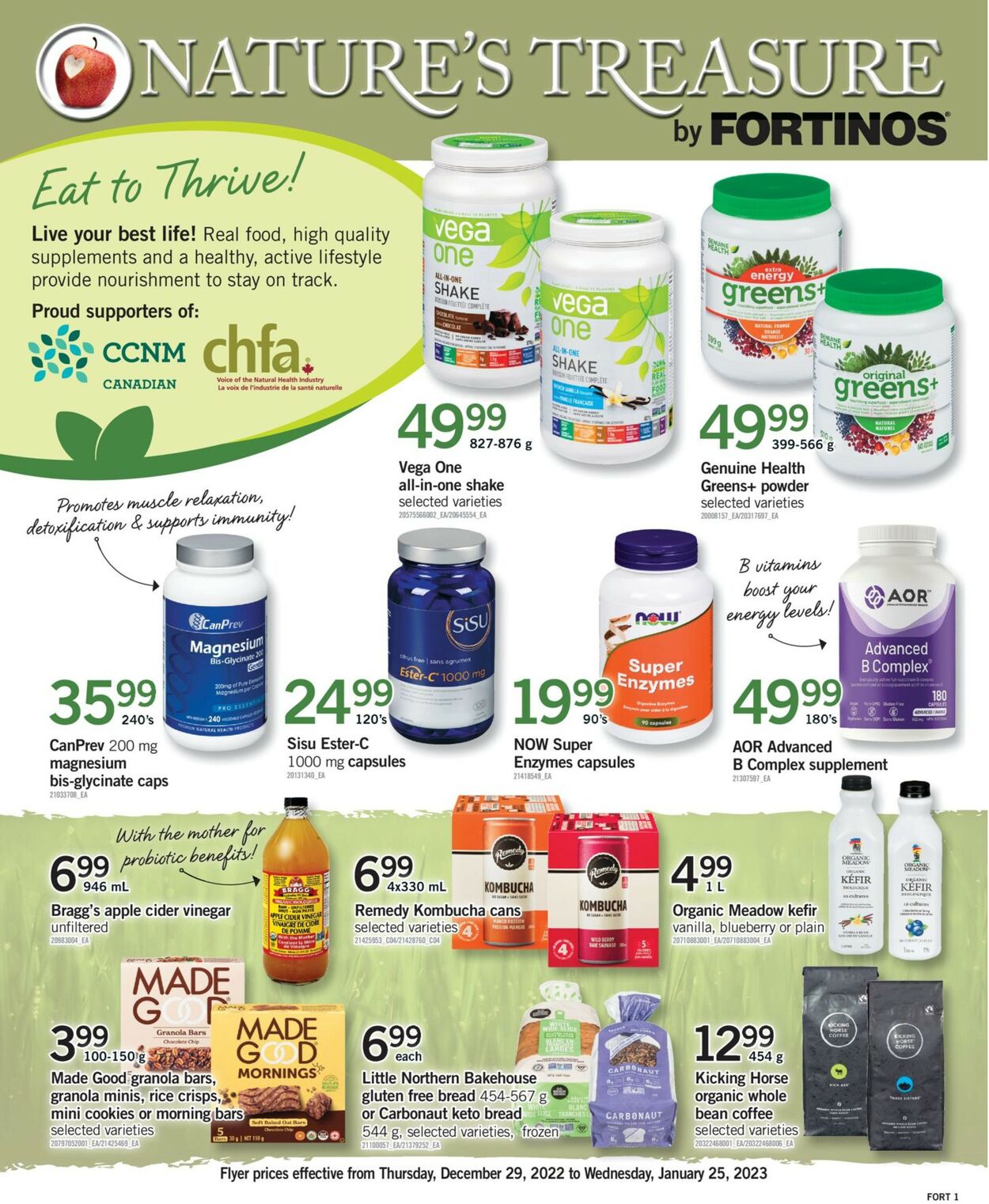 Fortinos Flyer from 01/12/2023