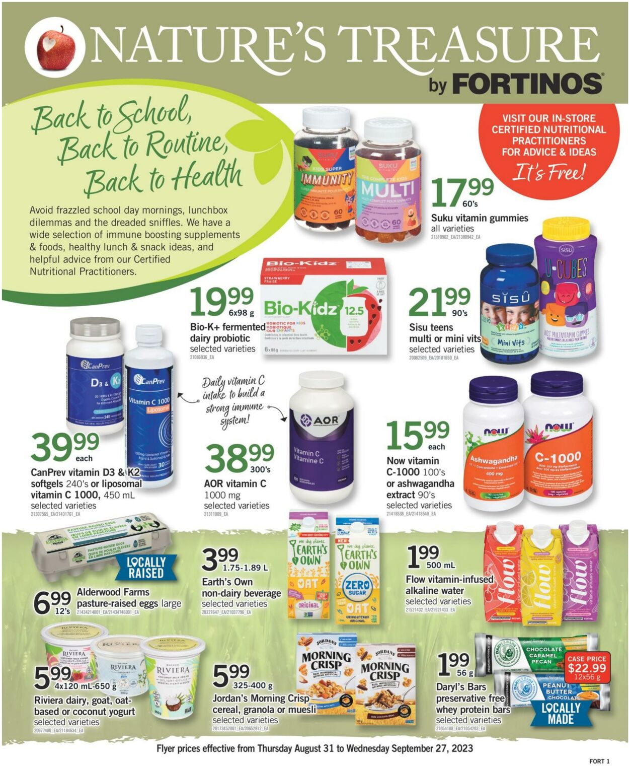 Fortinos Flyer from 09/21/2023