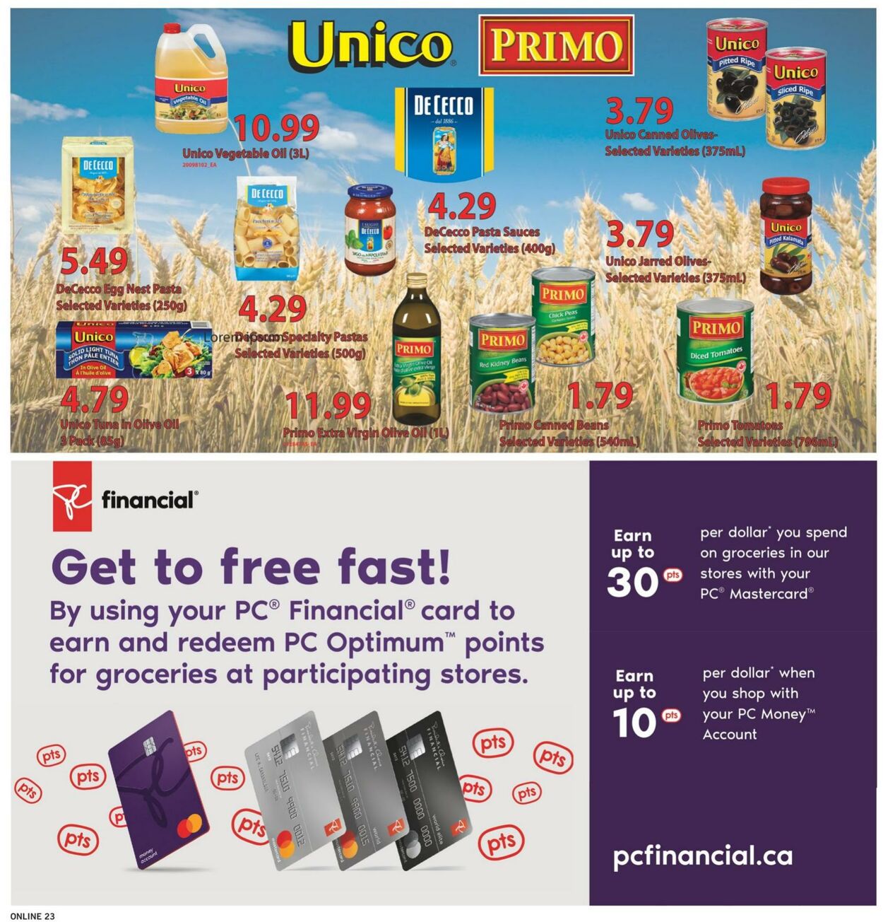 Fortinos Flyer from 11/09/2023