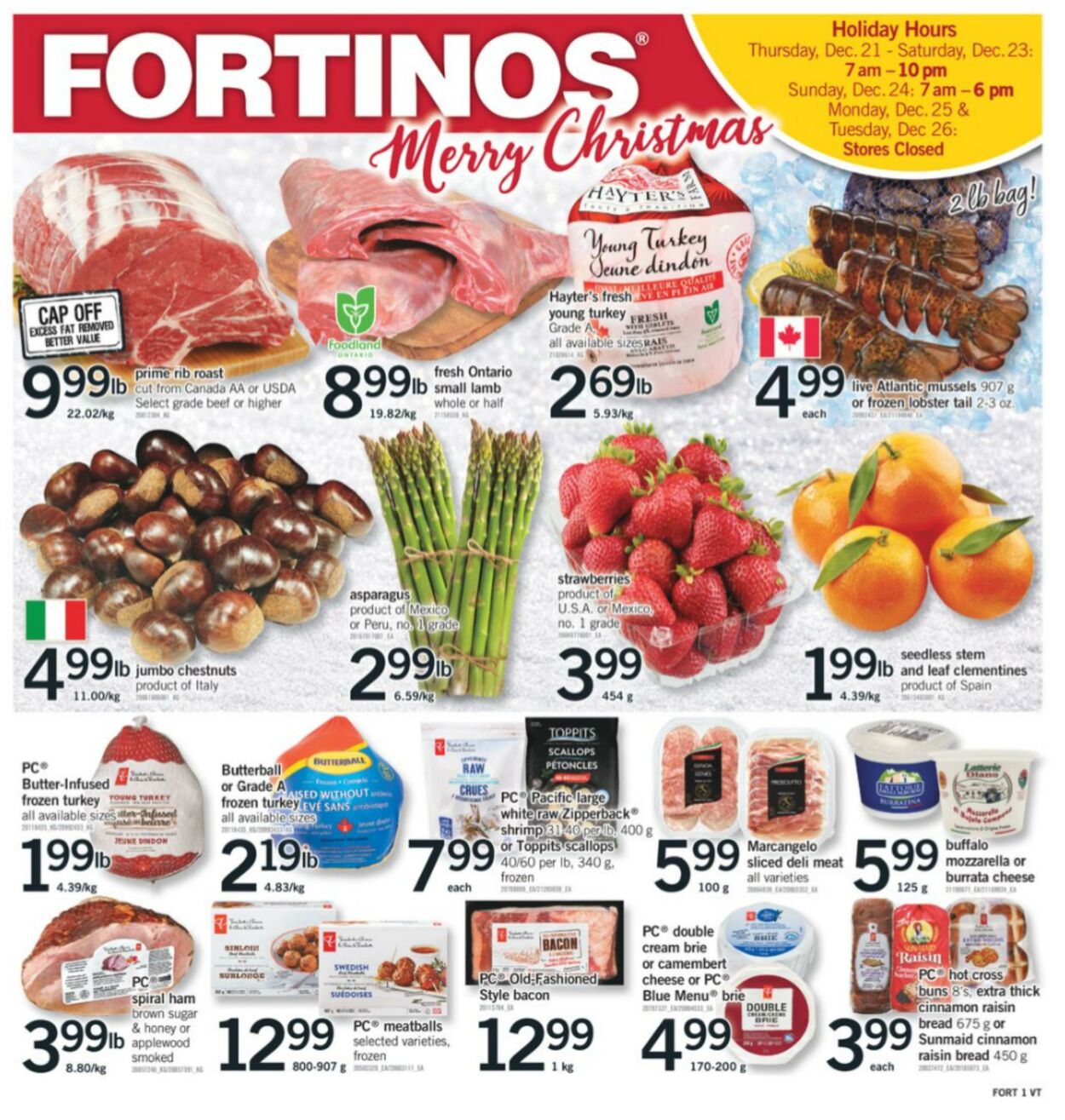 Fortinos Flyer from 12/21/2023