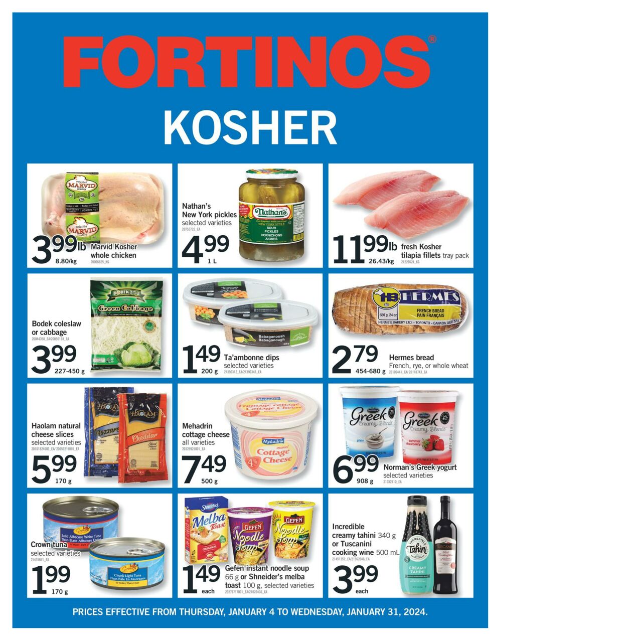 Fortinos Flyer from 01/25/2024