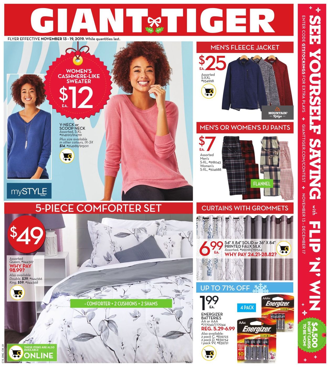 Giant Tiger Flyer from 11/13/2019