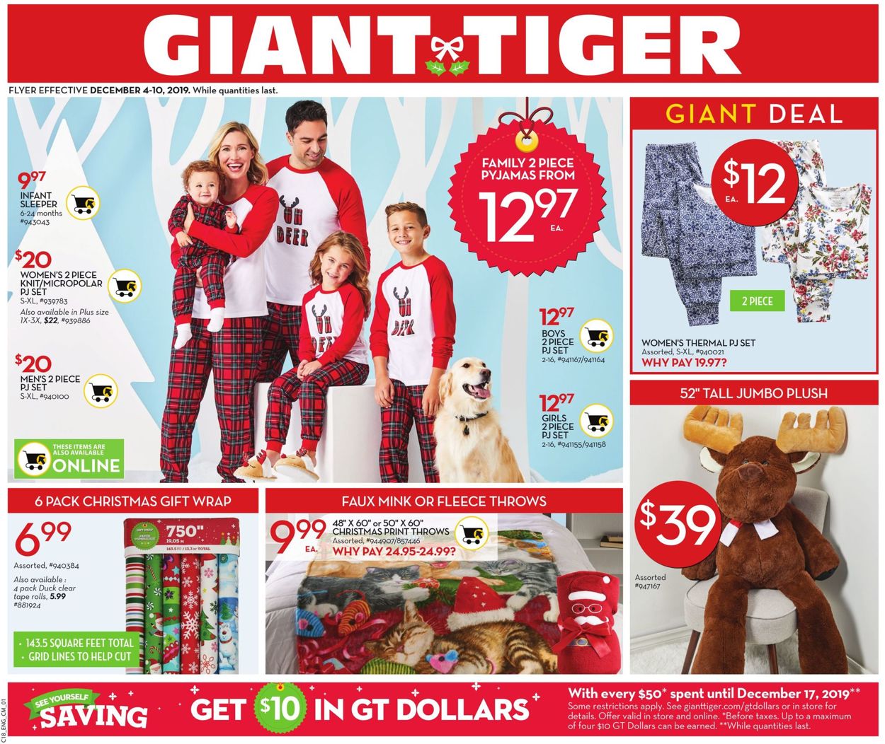 Giant Tiger Flyer from 12/04/2019