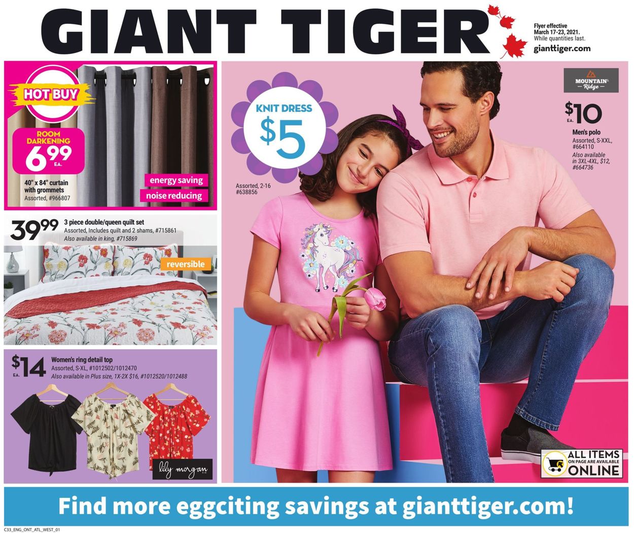Giant Tiger Flyer from 03/17/2021