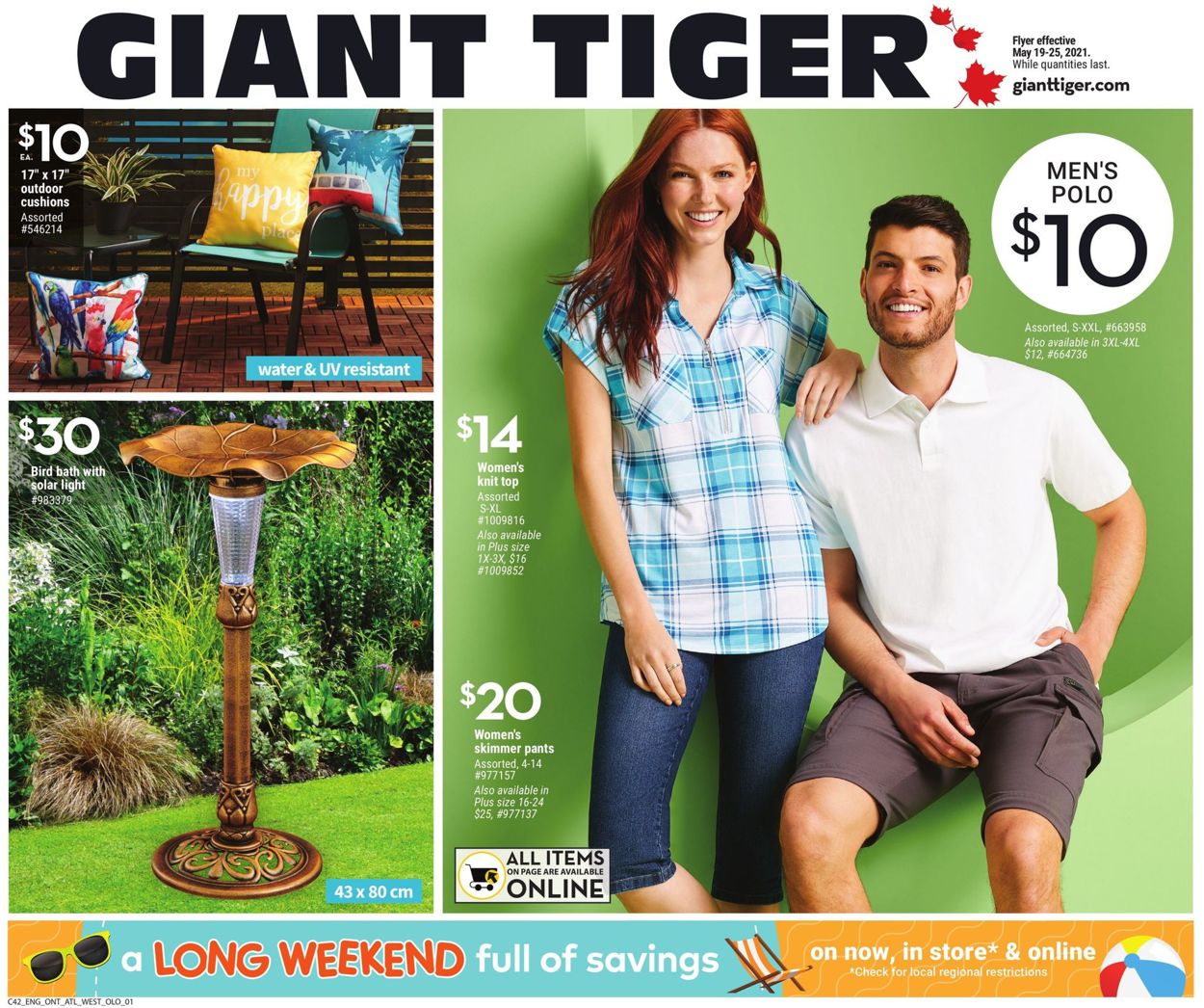 Giant Tiger Flyer from 05/19/2021