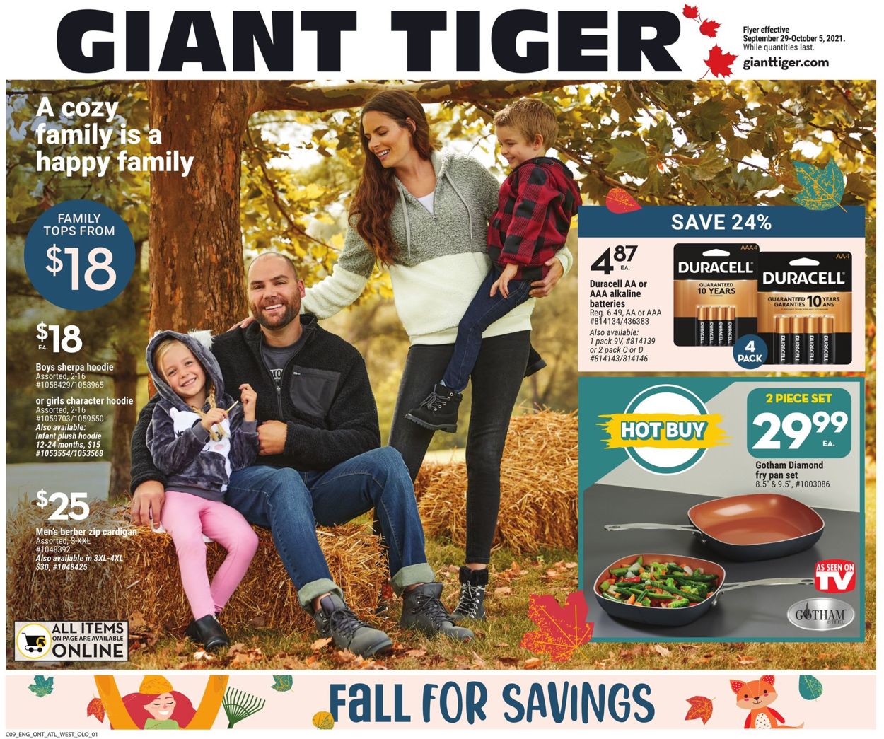 Giant Tiger Flyer from 09/29/2021