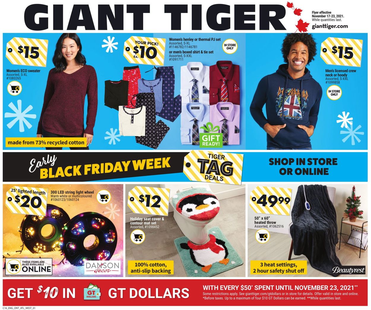 Giant Tiger Flyer from 11/17/2021