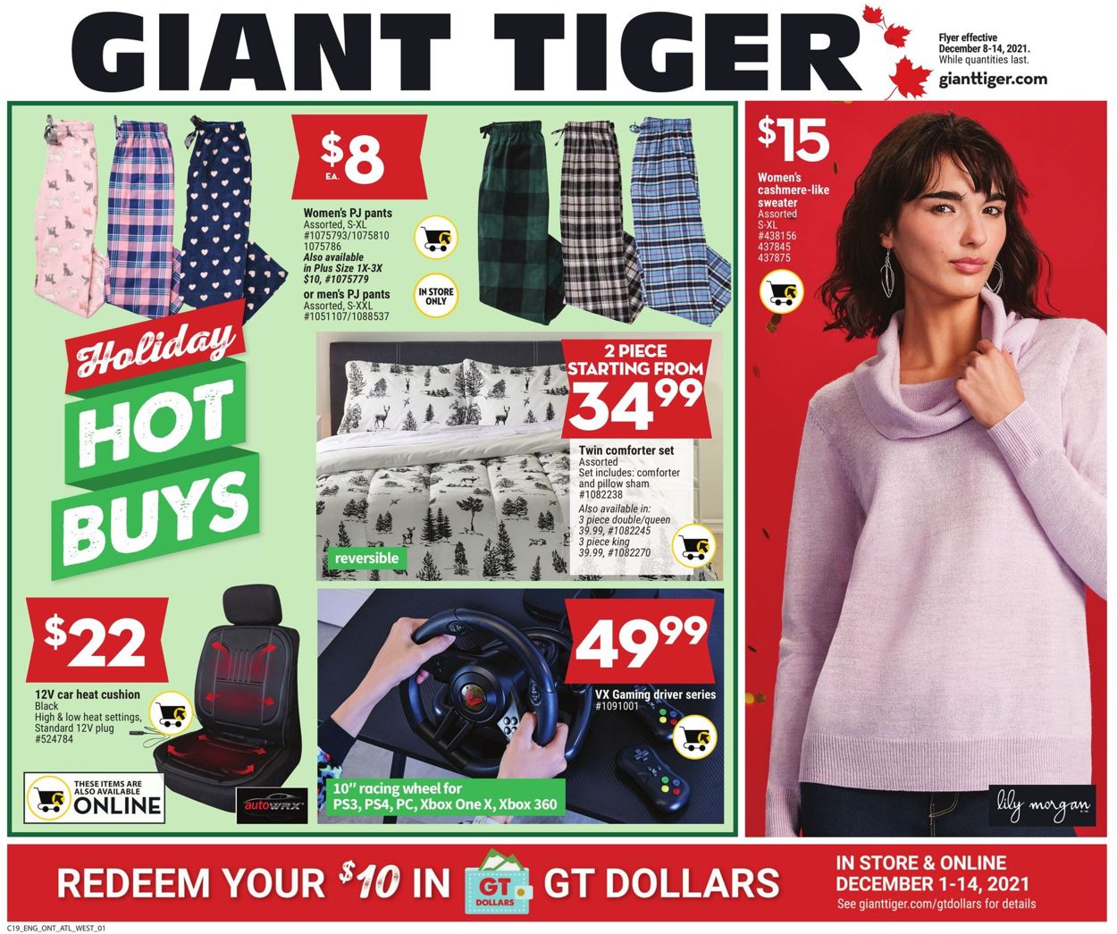 Giant Tiger Flyer from 12/08/2021