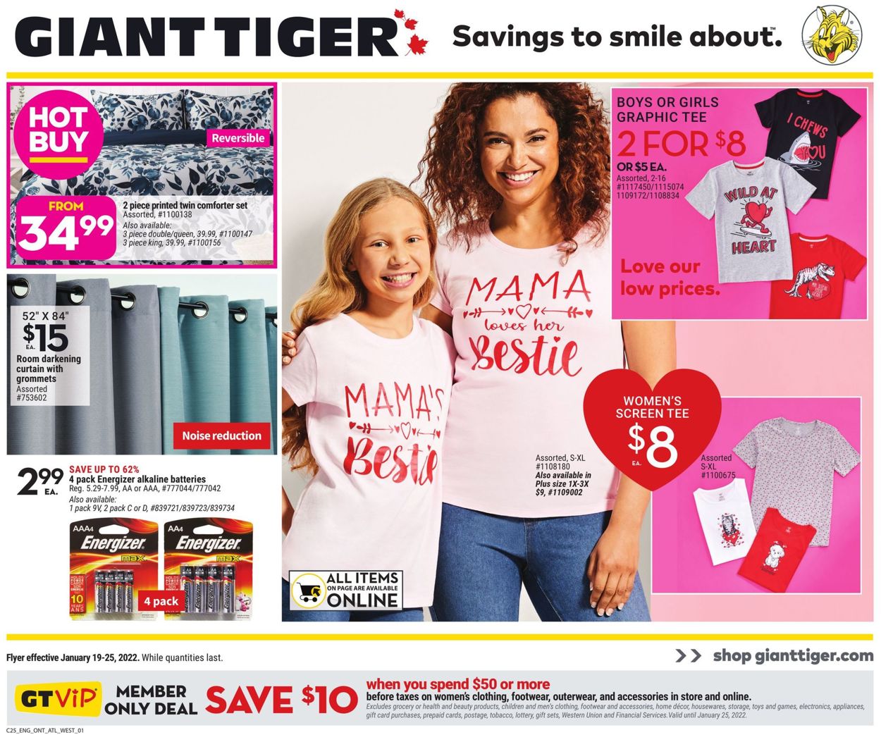 Giant Tiger Flyer from 01/19/2022