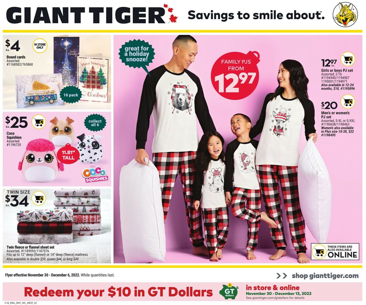 Giant Tiger Flyer from 11/30/2022