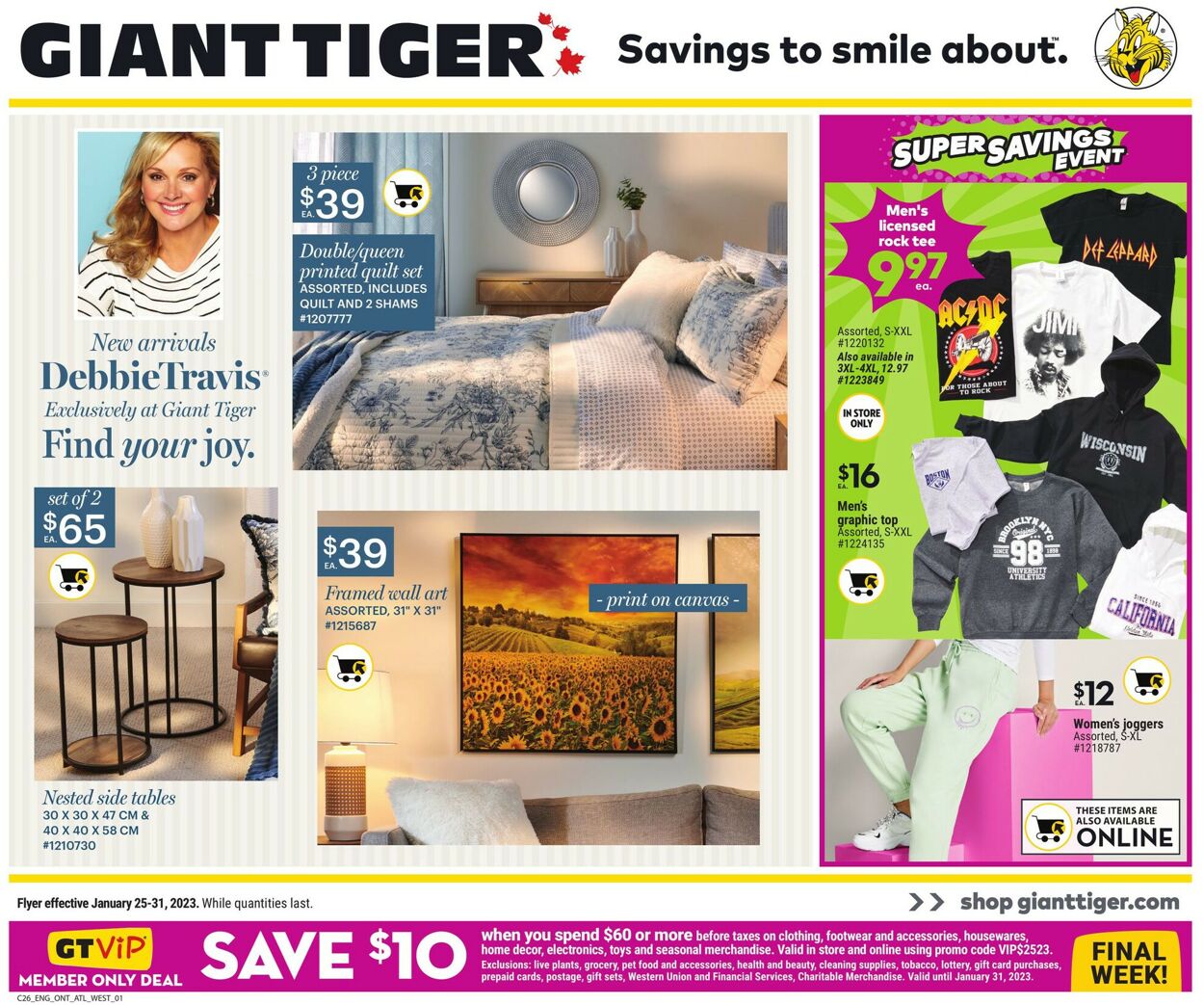 Giant Tiger Flyer from 01/25/2023