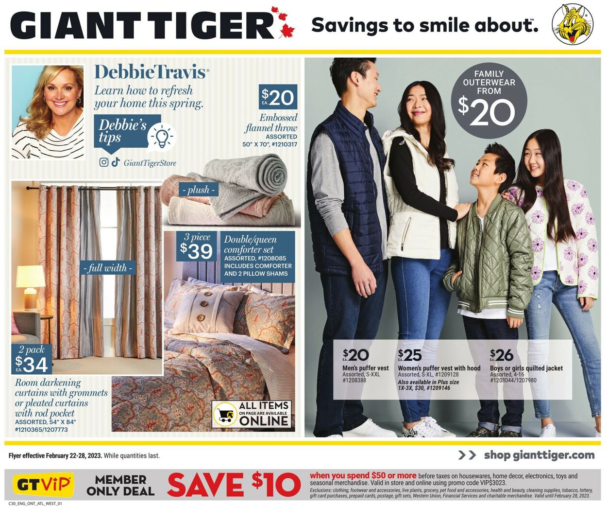 Giant Tiger Flyer from 02/22/2023