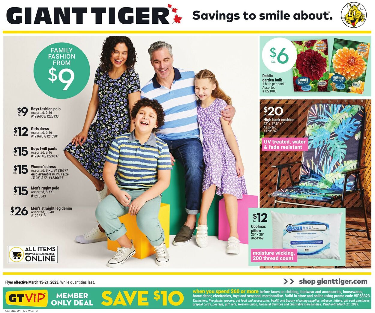 Giant Tiger Flyer from 03/15/2023