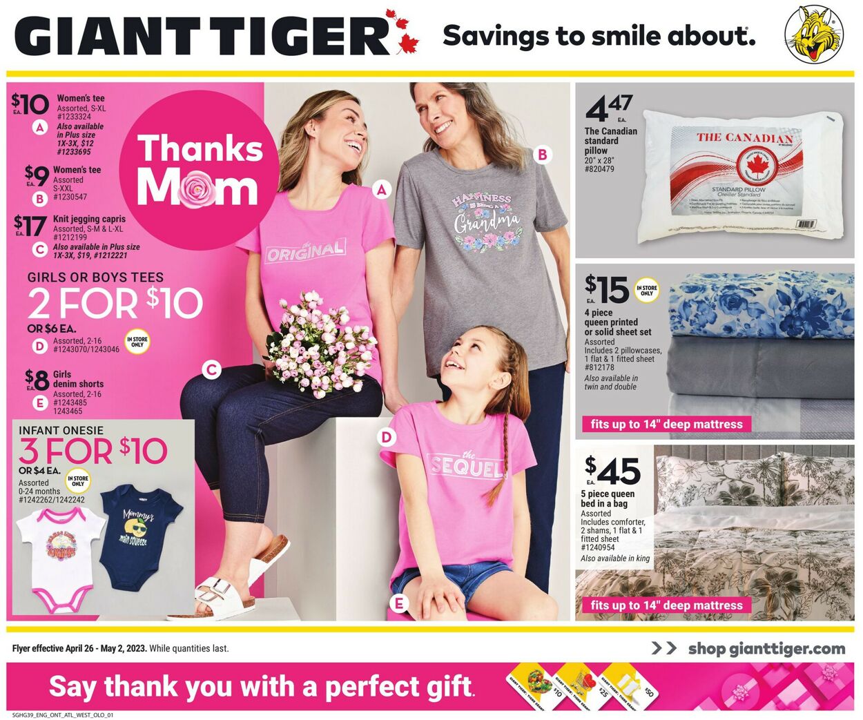 Giant Tiger Flyer from 04/26/2023