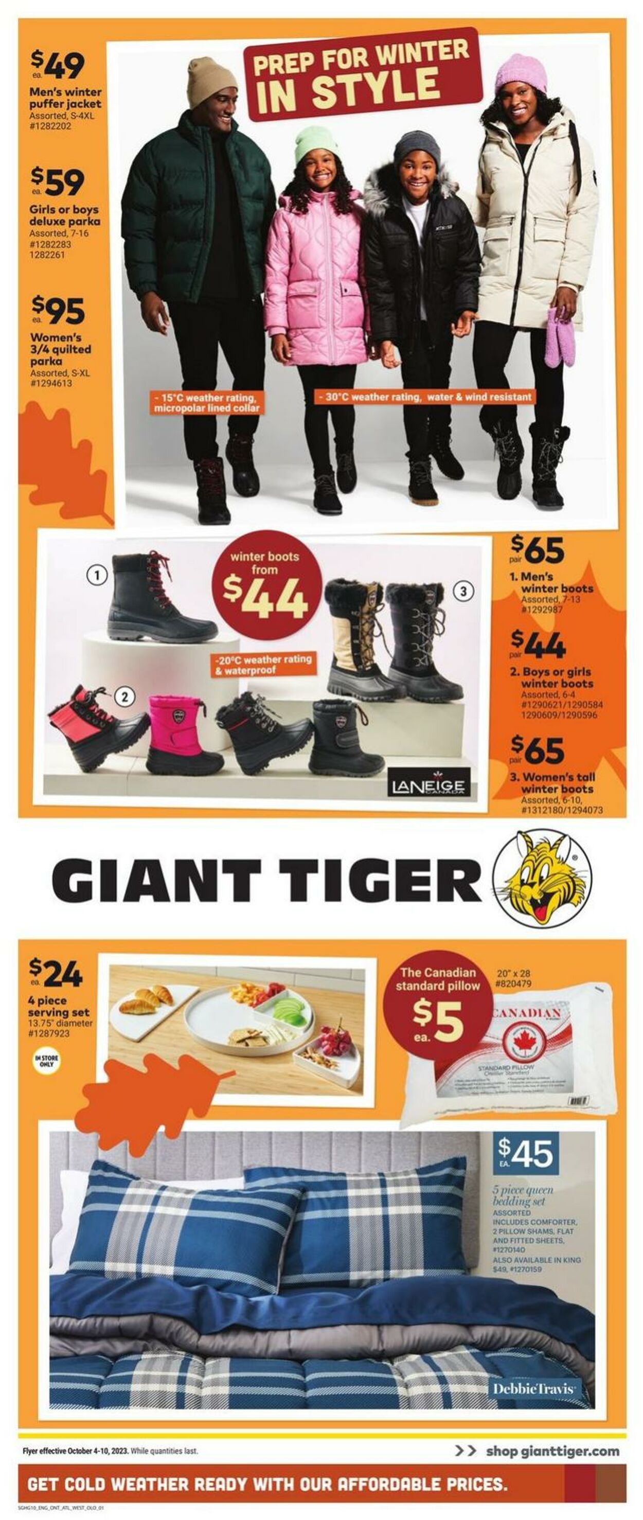 Giant Tiger Flyer from 10/04/2023