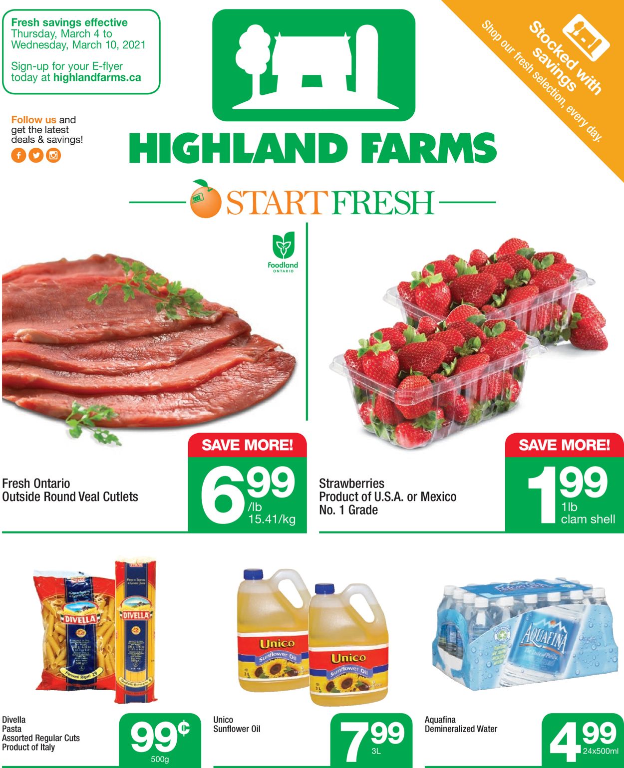 Highland Farms Flyer from 03/04/2021