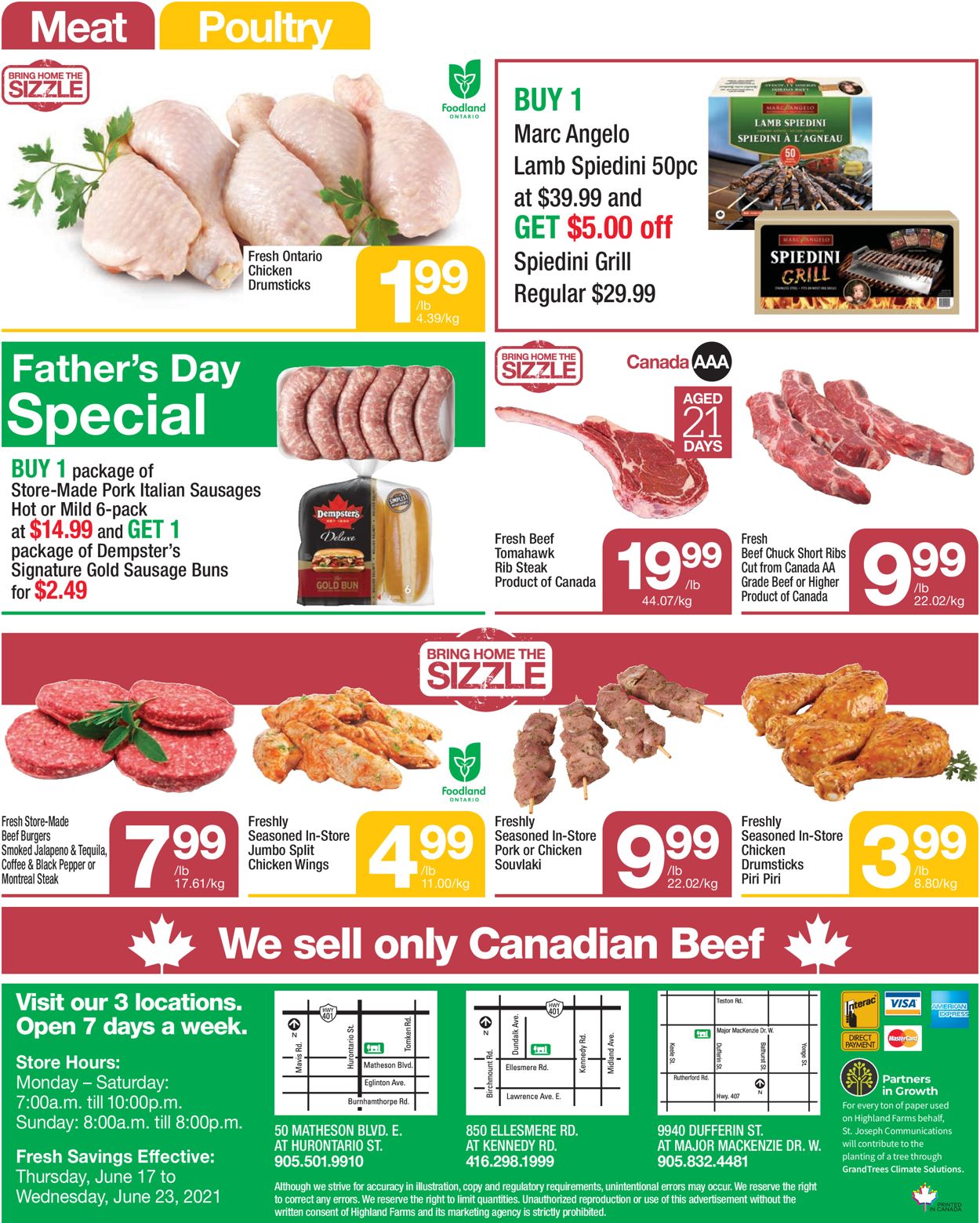 Highland Farms Flyer from 06/17/2021