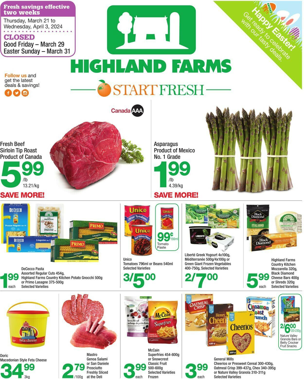 Highland Farms Flyer from 03/21/2024