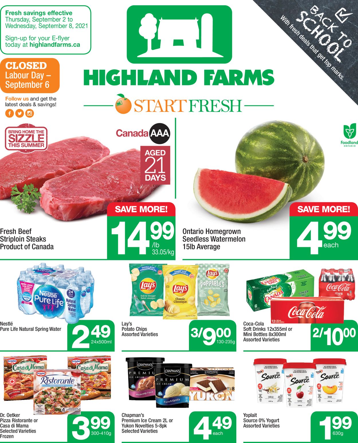 Highland Farms Flyer from 09/02/2021