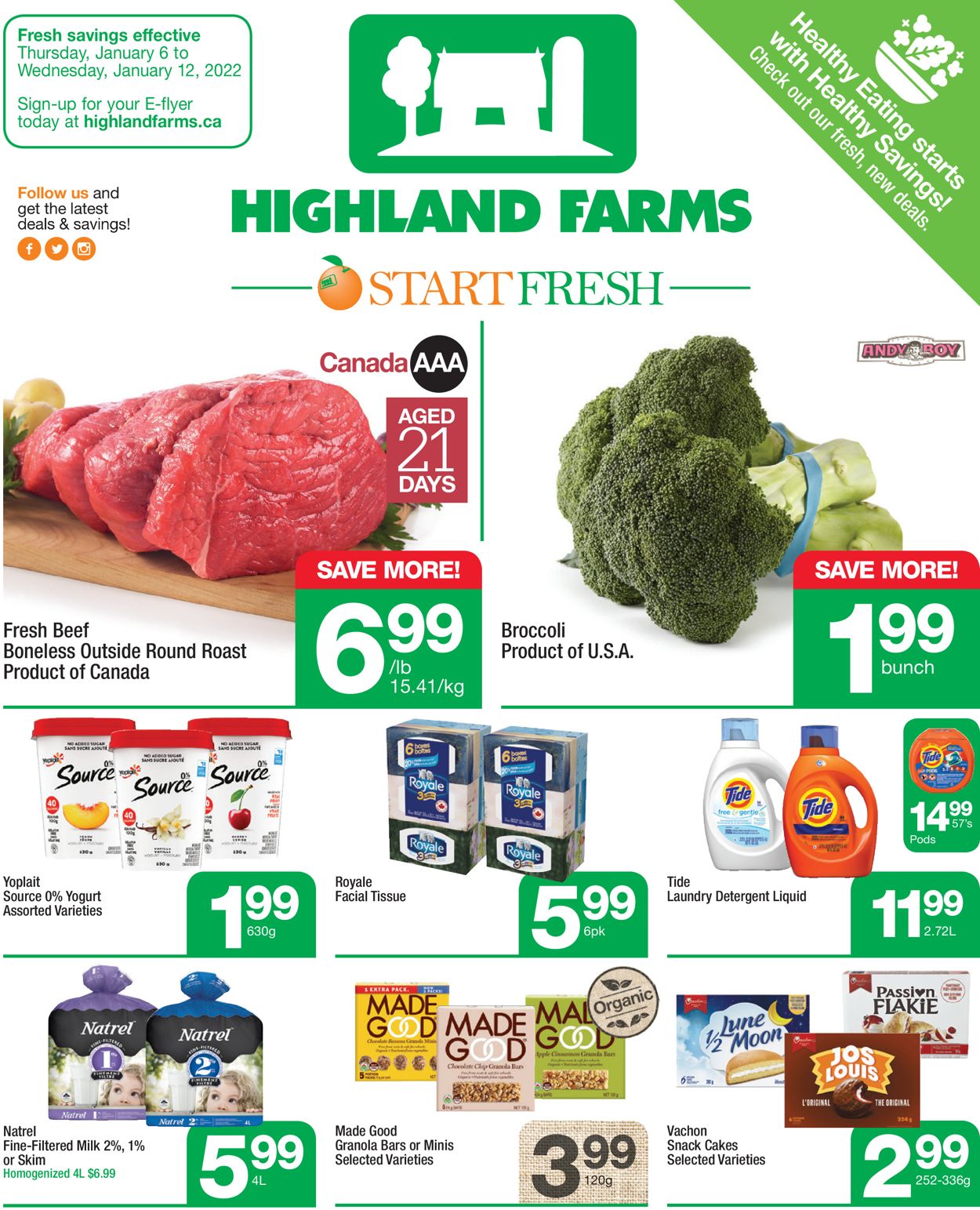 Highland Farms Flyer from 01/06/2022