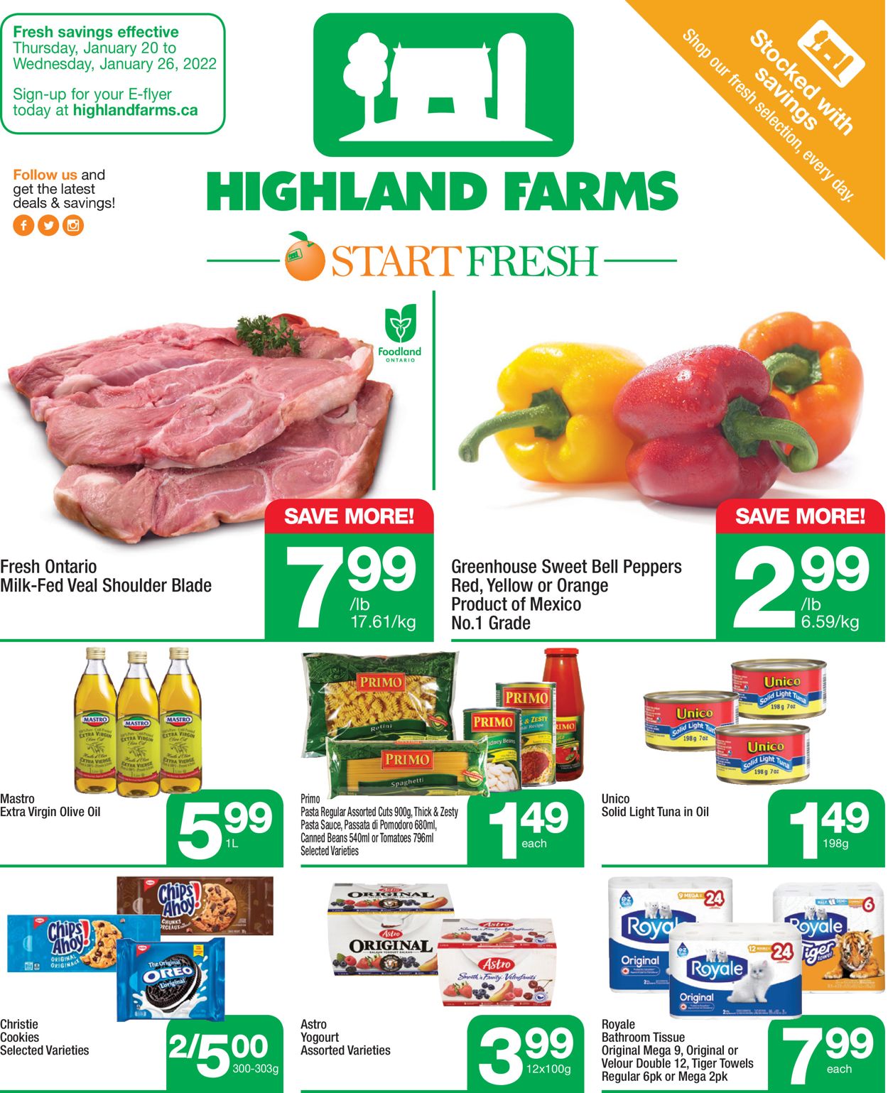 Highland Farms Flyer from 01/20/2022