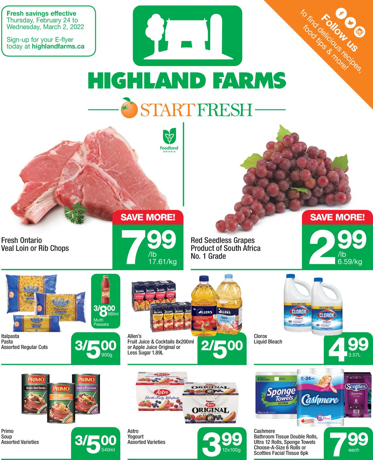 Highland Farms Flyer from 02/24/2022