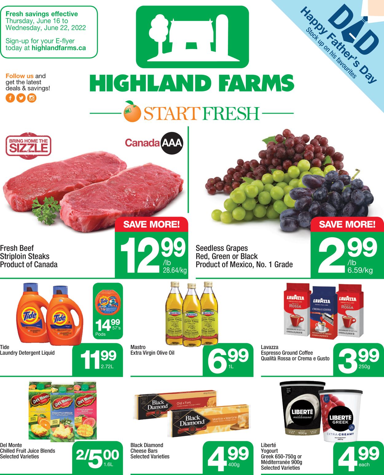Highland Farms Flyer from 06/16/2022