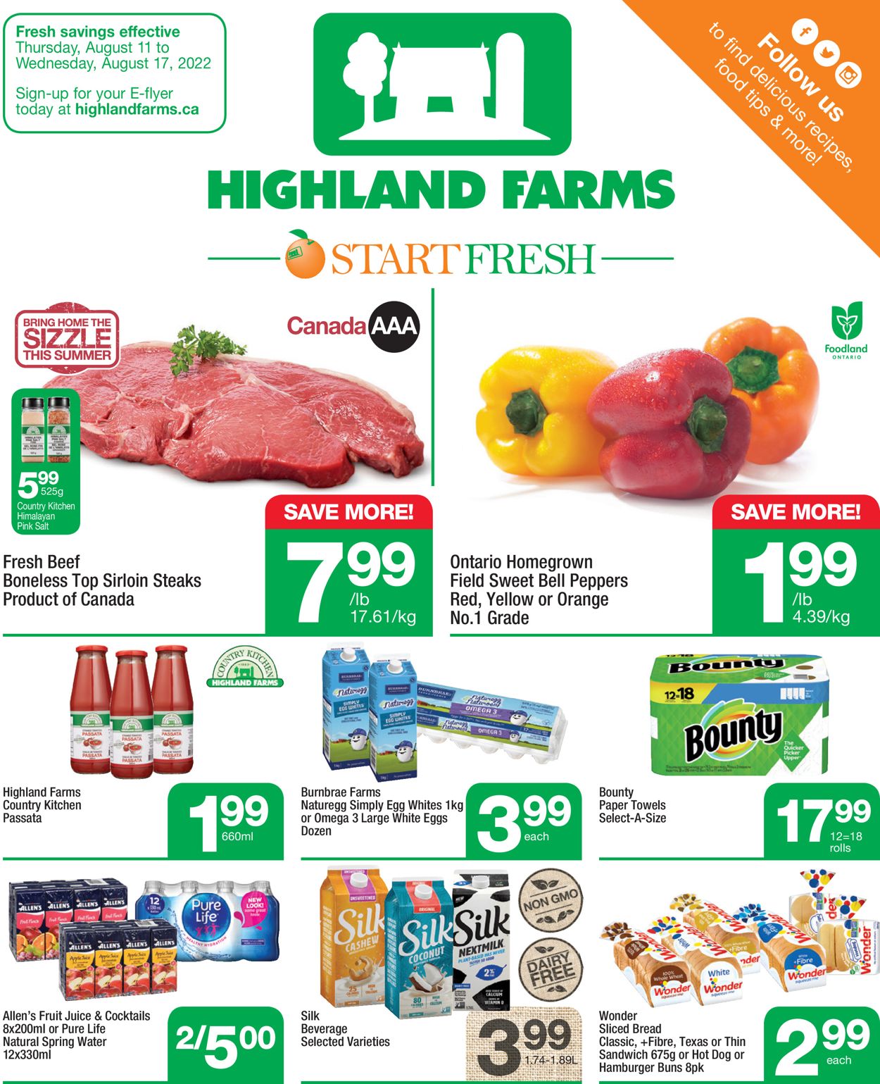 Highland Farms Flyer from 08/11/2022