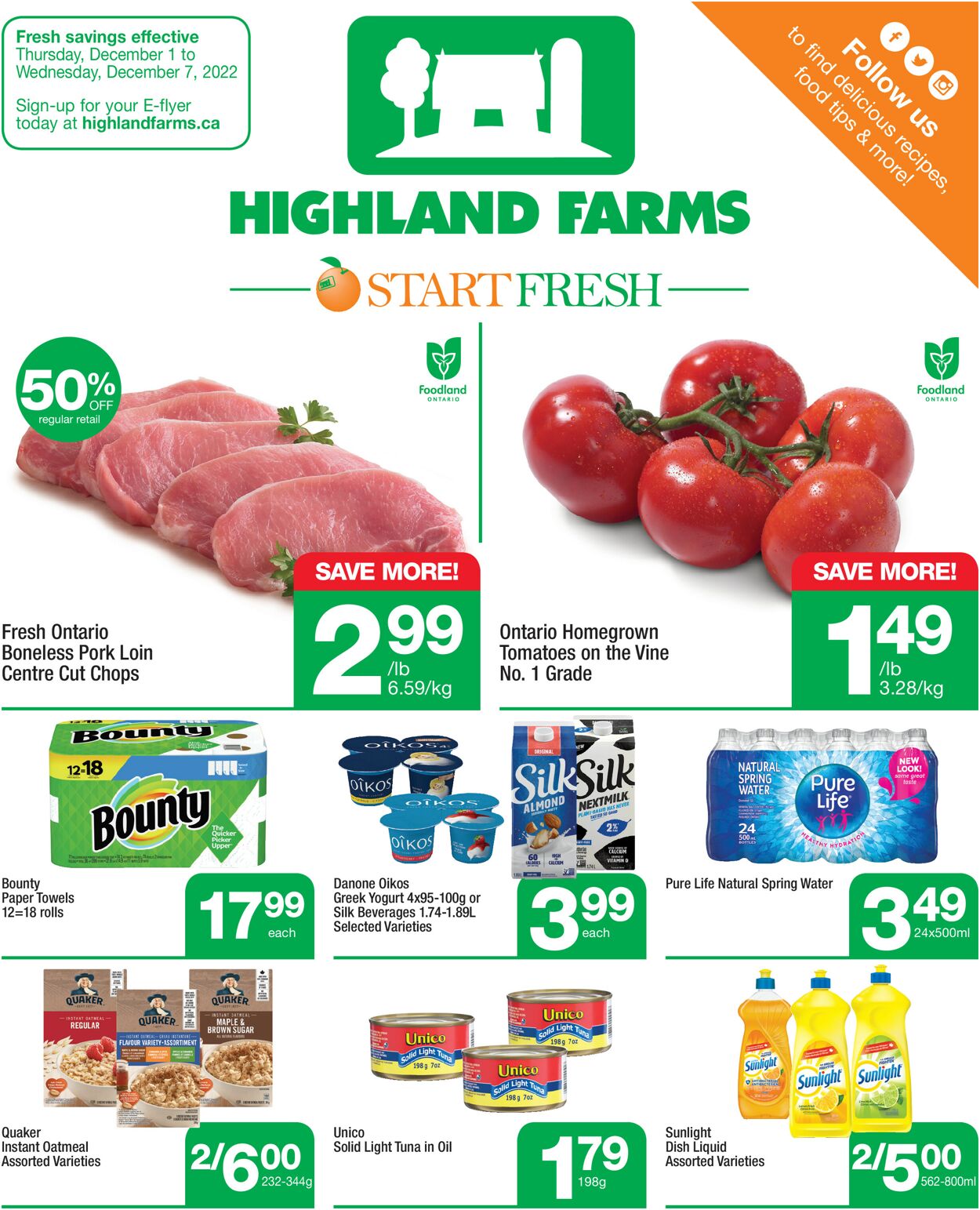 Highland Farms Flyer from 11/24/2022