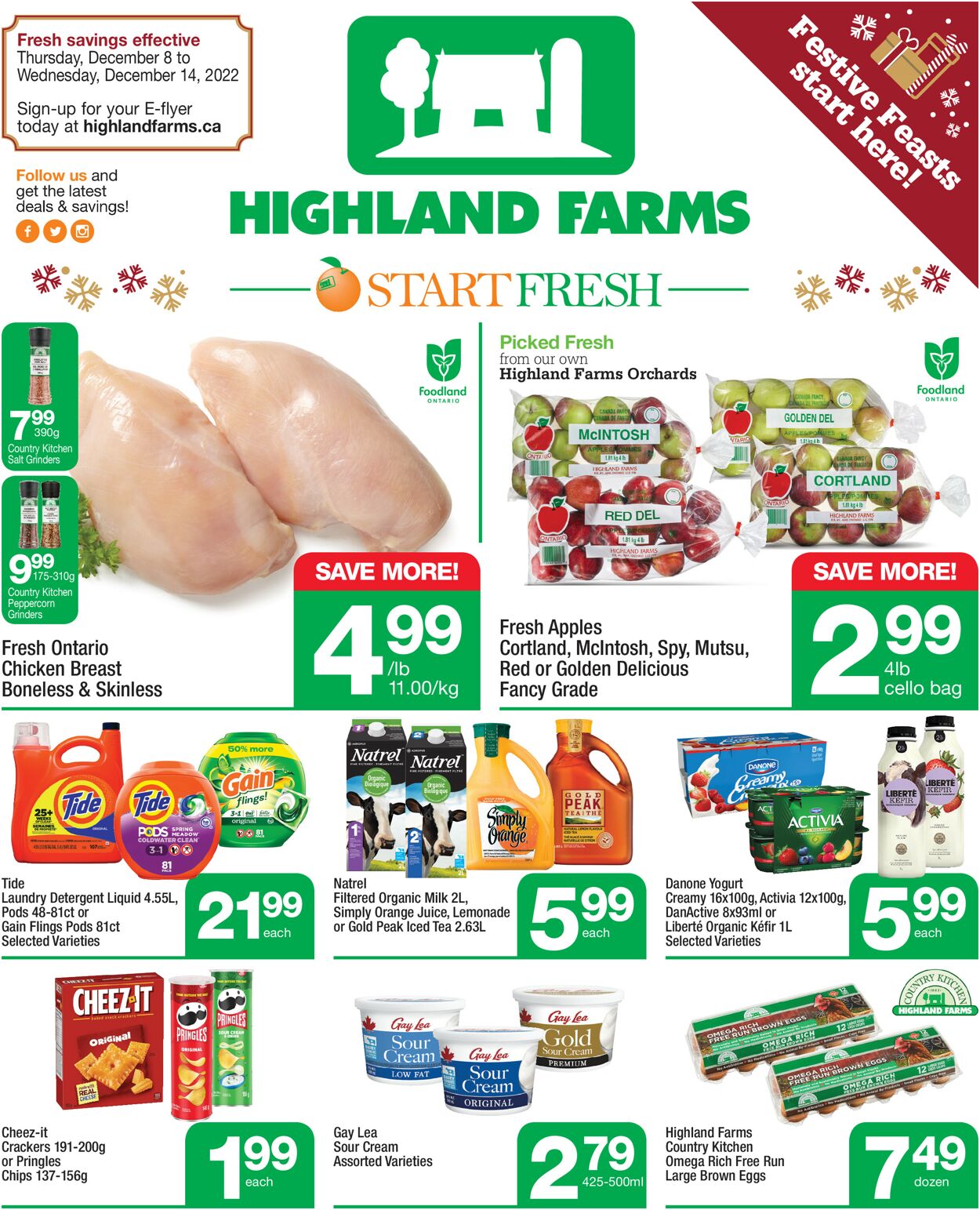 Highland Farms Flyer from 12/08/2022