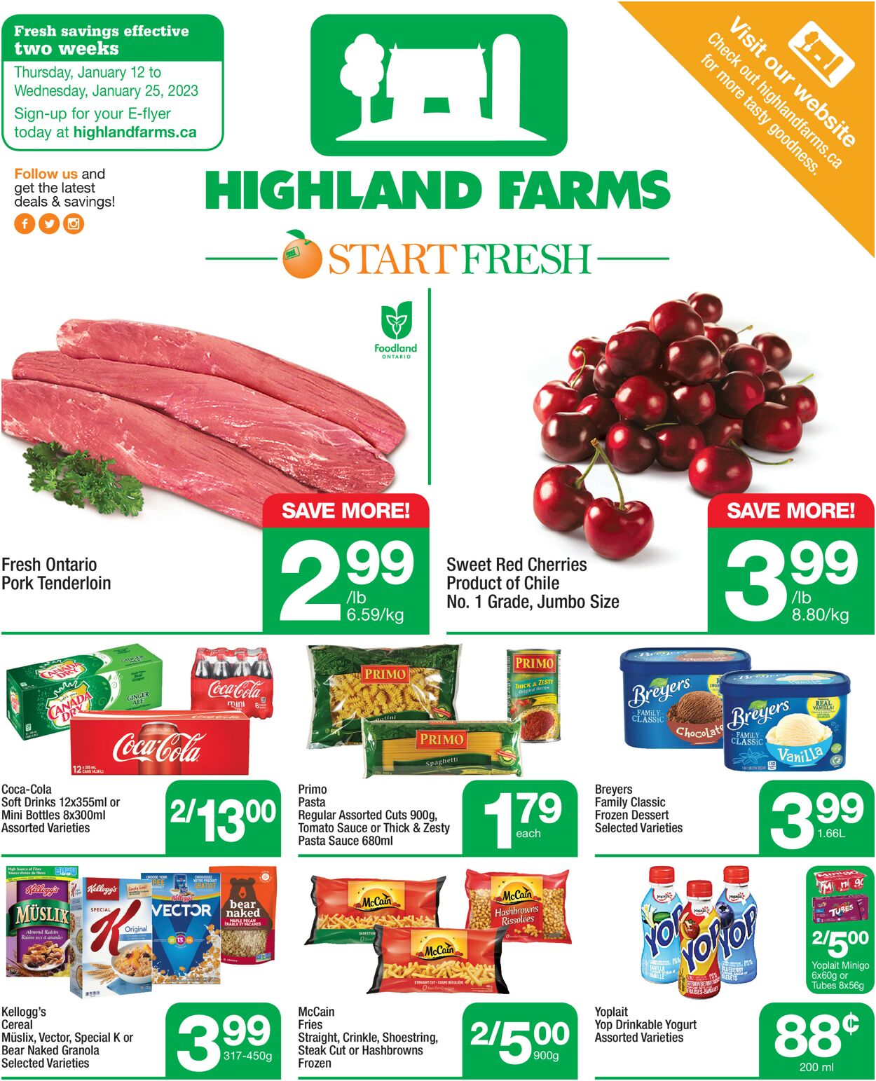 Highland Farms Flyer from 01/12/2023