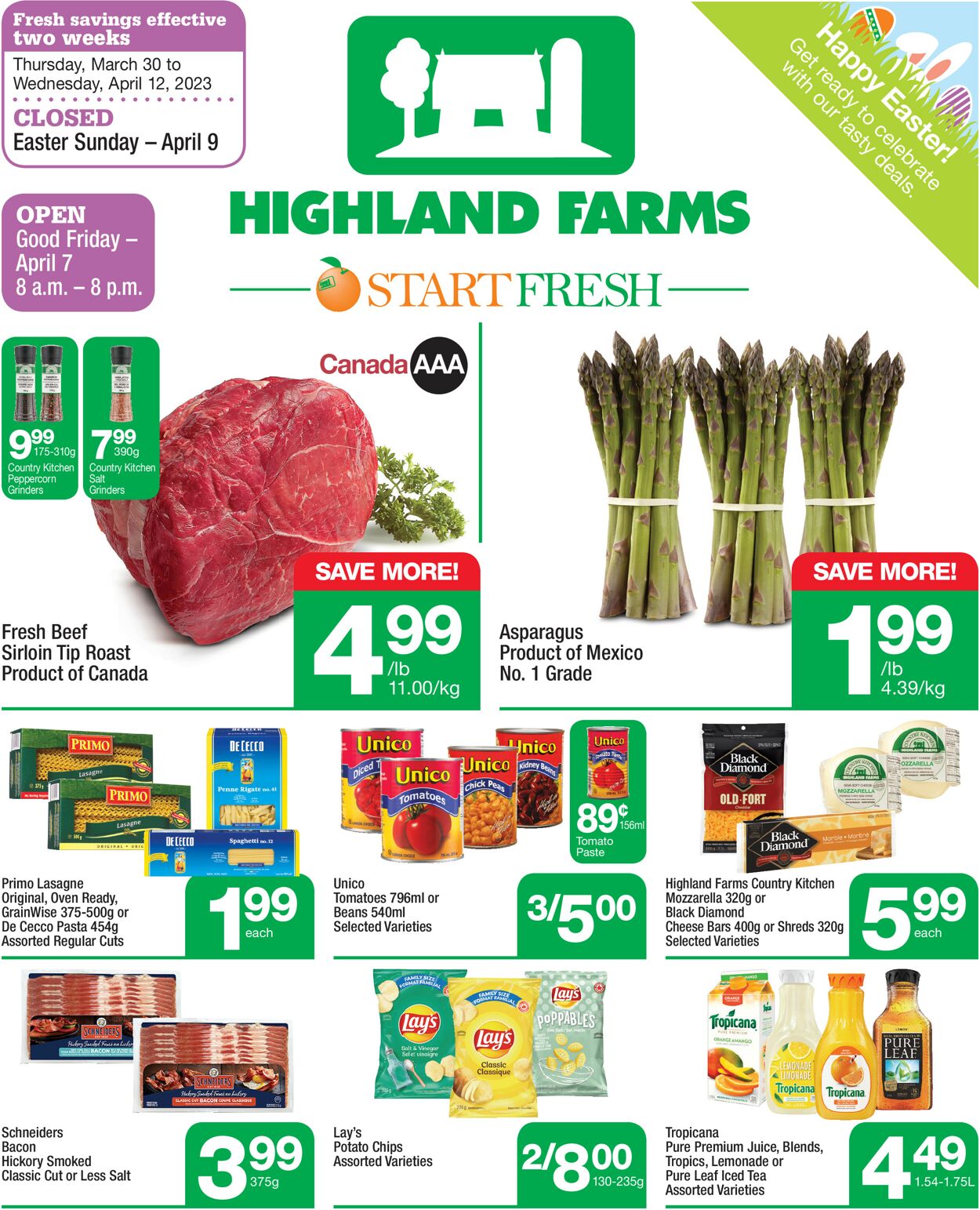 Highland Farms Flyer from 03/30/2023