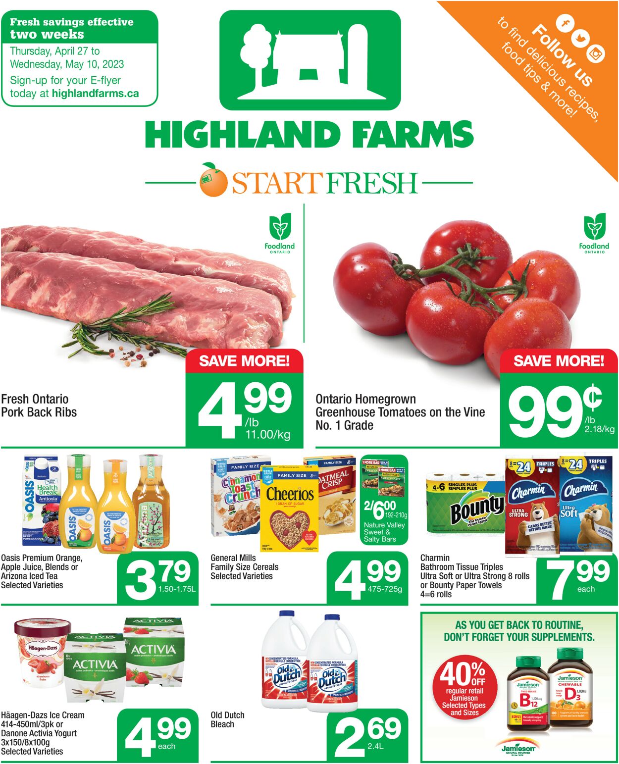 Highland Farms Flyer from 04/27/2023