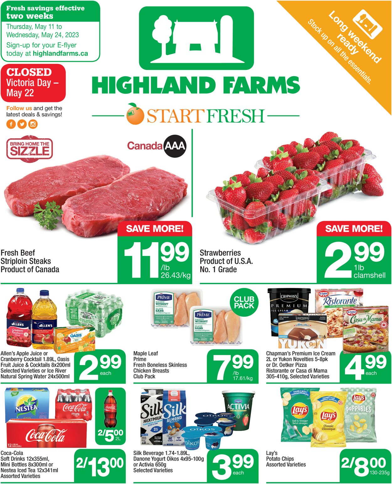 Highland Farms Flyer from 05/11/2023