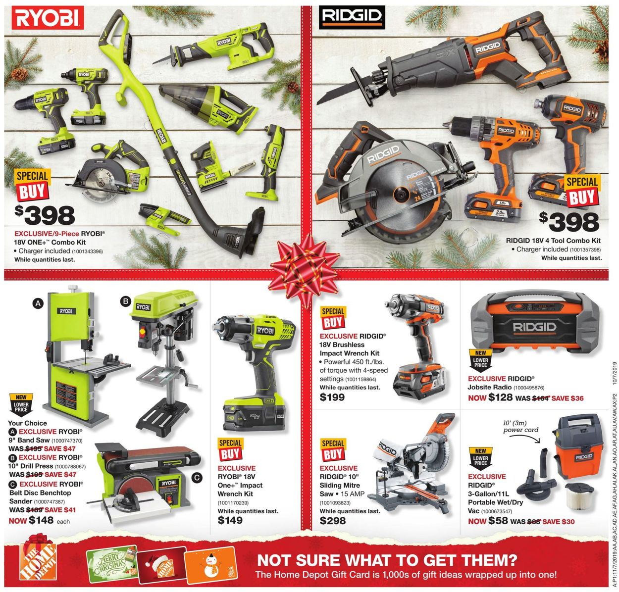 Home Depot Flyer from 11/28/2019