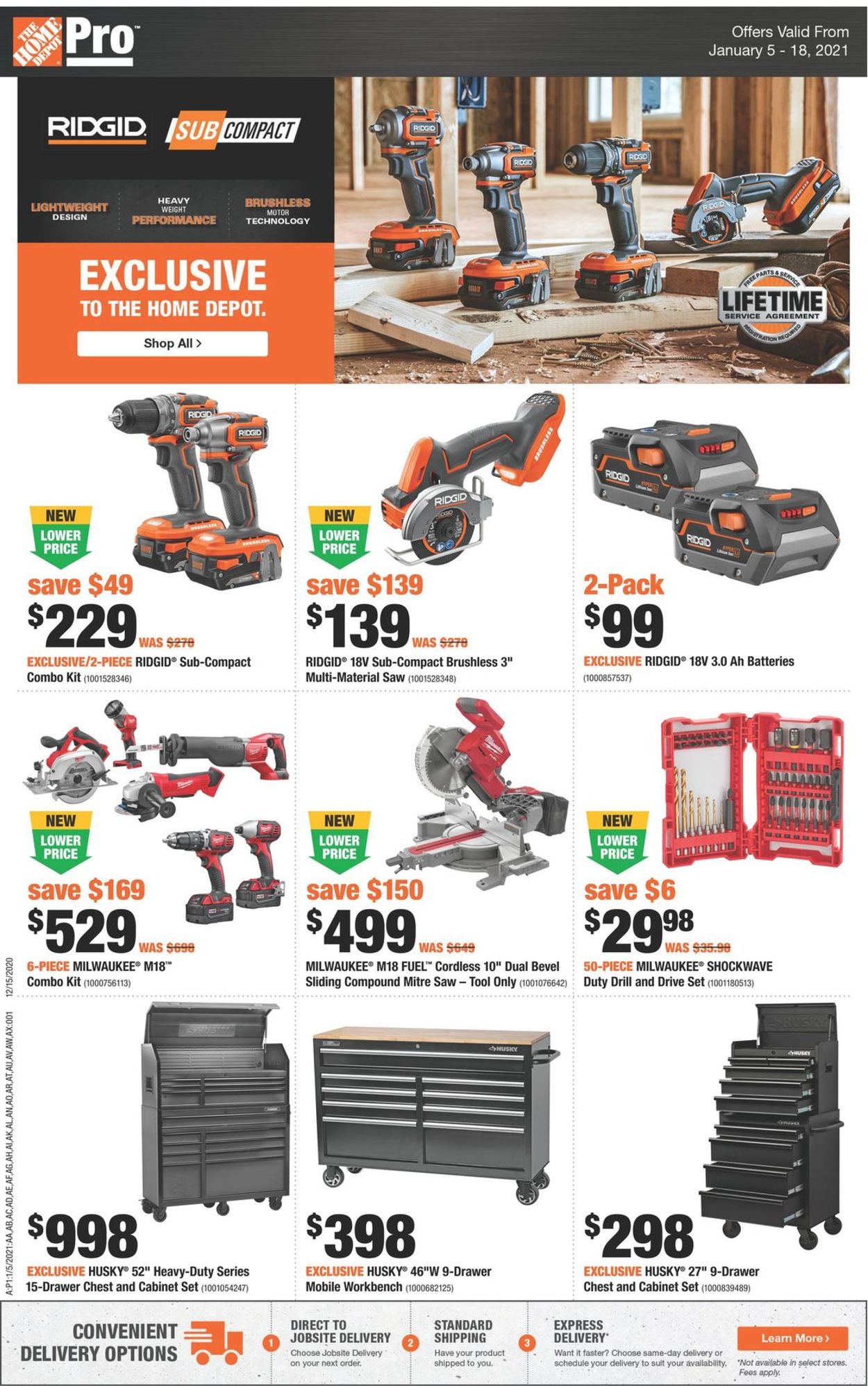 Home Depot Flyer from 01/05/2021