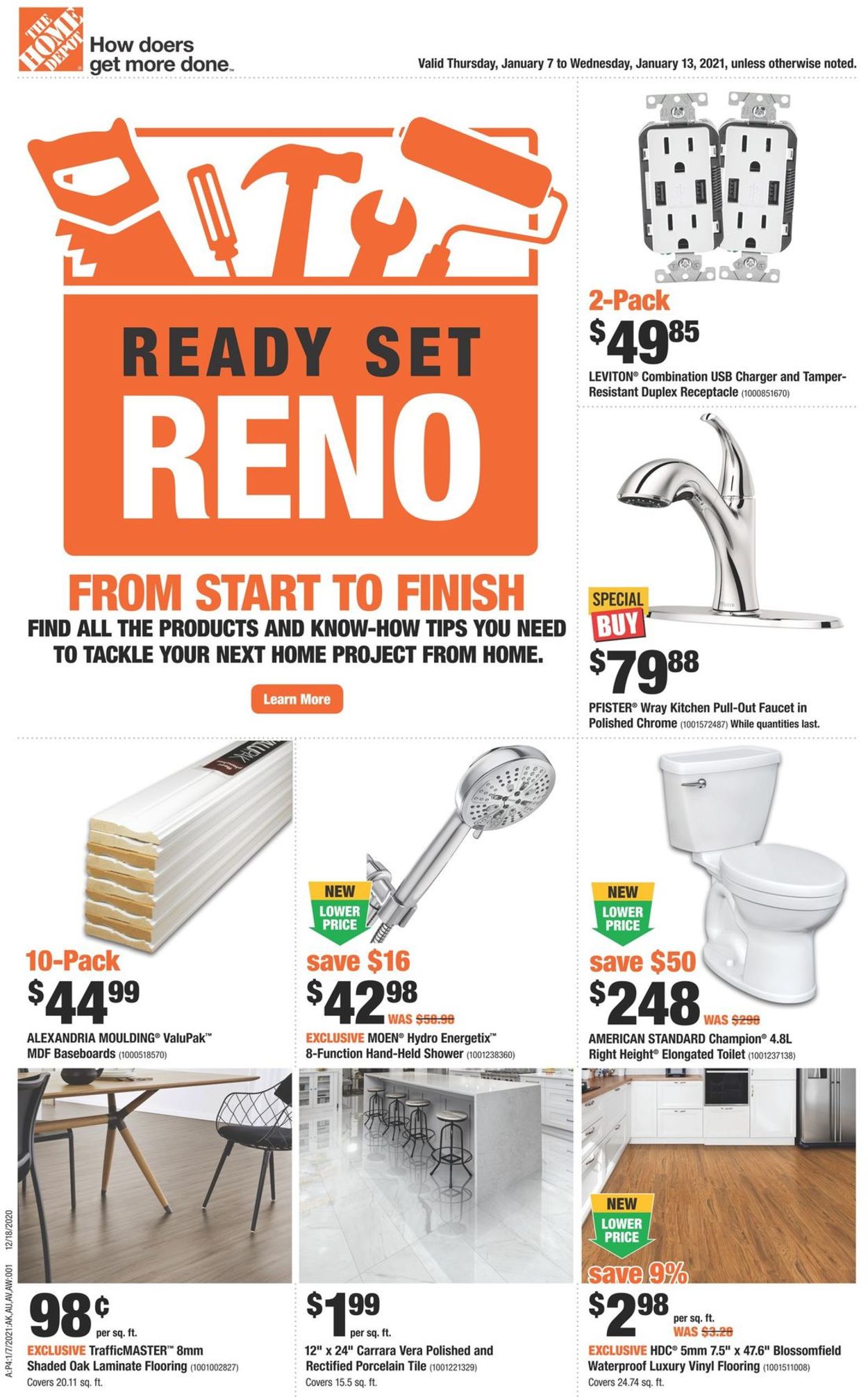 Home Depot Flyer from 01/07/2021