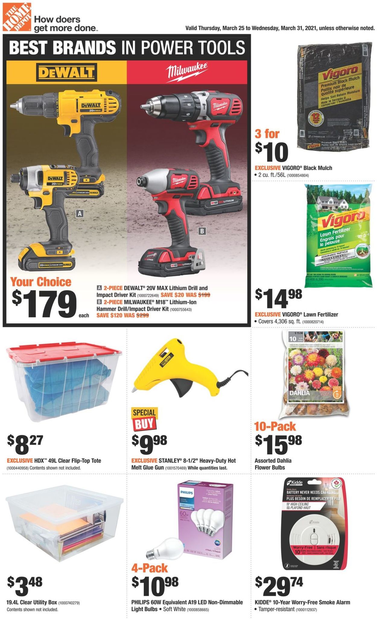 Home Depot Flyer from 03/25/2021