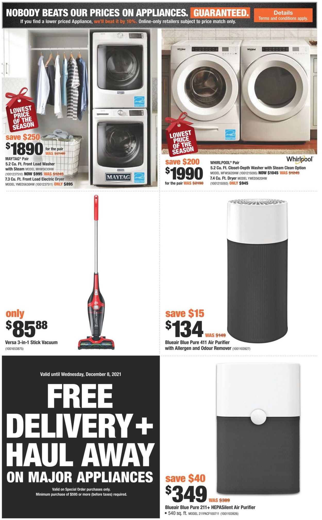 Home Depot Flyer from 11/25/2021